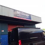 Reclamebord met full color print