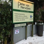 Reclamebord met full color print