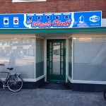 Lichtbak met belettering
