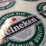 Full color Heineken stickers