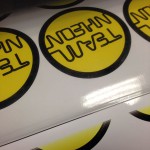 NH Hotels ronde geprintte en geplotte stickers