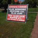 Spandoek met frame